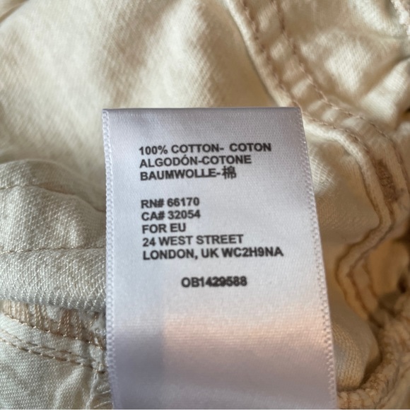 Off white/cream BDG Pull-On Baggy Denim Short - Picture 5 of 6